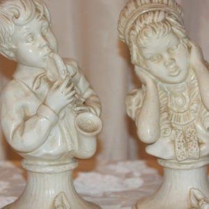 1971 J. Kendrick Boy & Girl Statues  Statuary Corp. Chicago